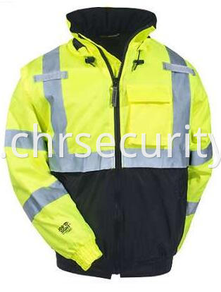 Men's High-Visibility Waterproof Insulated Hooded Jacket